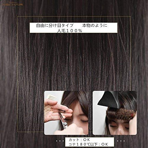 AISIHAIR Hairpiece Point Wig Long Gray Hair Cover Hair Extension Medical Wig Monoskin Breathable Hair Loss Concealing Stealth Fully Hand-Tied…