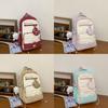 Girls Nylon School Backpack With Design For Middle School Daily Use