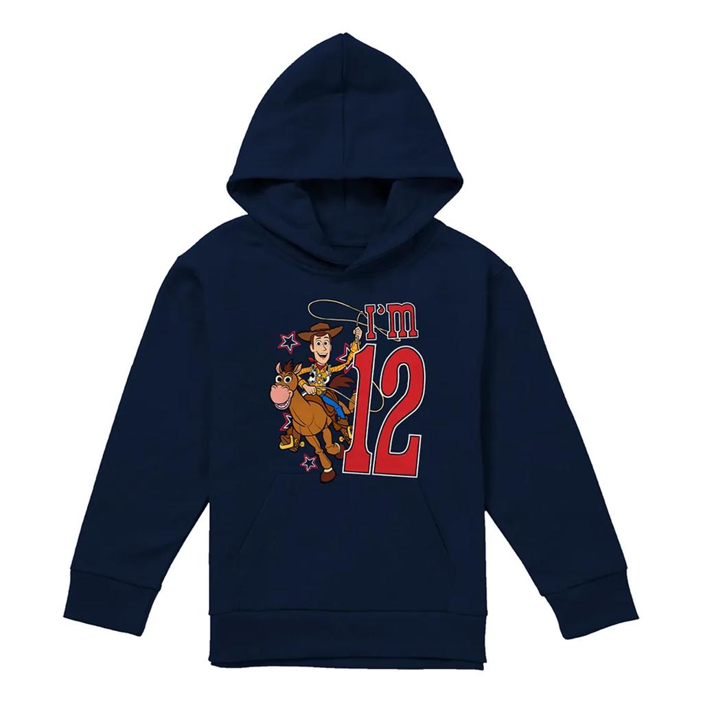 Toy Story Childrens/Kids I'm 12 Woody Birthday Pullover Hoodie