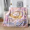 Princess 50th Birthday Celebration Blanket Soft Warm Cozy Suitable for Chair Seaside Livingroom for All Occasions Stylish Decor