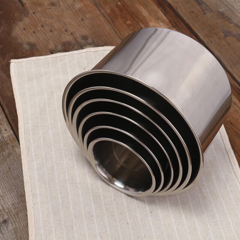 Drayen Commercial Stainless Steel Round Mixing & Seasoning Bowl