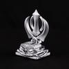 Khanda Sahib Idol Sikhisches religiöses Symbol Khanda Sahib Statue für Armaturenbrett Idol für Pooja Bürotisch Ausstellungsstück Geschenkartikel