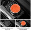 BLT1 For BMW 1/3/4/5/7 Series/3GT/5GT/i3/X3/X4/X5/X6 Top Suede Handbrake Button Sticker Anti-Scratch Car Interior Tuning Accessories