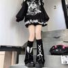 Summer Solid Bandage Pile Sock Bows Sweet Pantyhose Subculture-Japanese-Cute Style Jokers Leg Covers for Womens