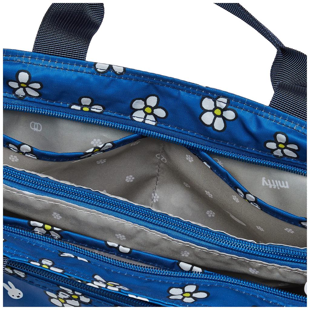 Sifre Mini Tote 6029 Miffy Flower Blue 2-Way Bag-in-Bag Women's