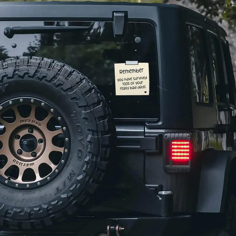 Remember You Have Survived 100% of Your Bad Days, Mental Health Sticky Note Stickers, Good Thoughts Sticker, Daily Positive Affirmations