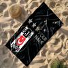 Beşiktaş Pride Glory Customized Name Beach Towel High Absorbency & Quick-Dry Perfect for Traveling Yoga Camping and Swimming