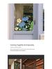 Purple Fresh Flower Static Cling Decoration for Shop Windows and Doors