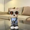Cartoon Bear Piggy Bank: Creative Modern Ceramic Ornament for Living Room