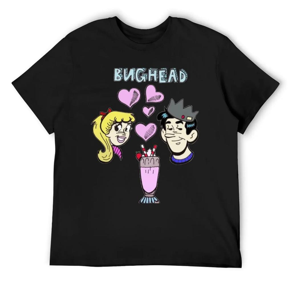 Bughead Comic Design T-Shirt Cheap Stuff Aesthetic Clothing Sweat Customs Design Your Own Men's Clothing