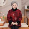 Winter clothing velvet cotton-padded clothing year-old jacket festive old lady cotton-padded clothing warm cotton-padded jacket