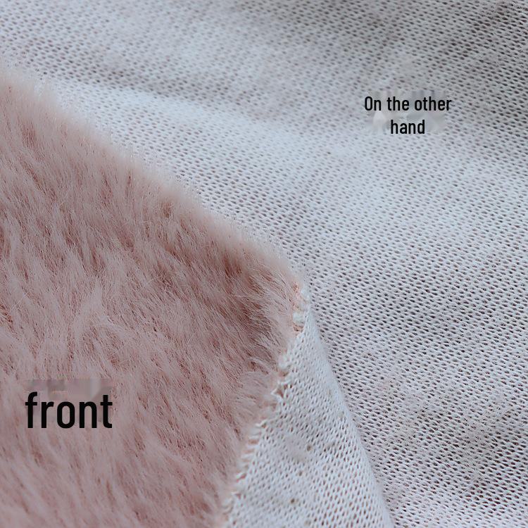 Nylon Gold Mink Stretch Wool Fabric for Thick Pajamas & Jackets - Autumn/Winter