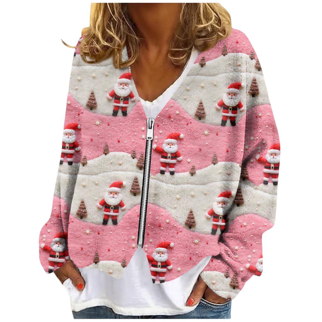 Womens Zip Up Sweaters Sweatshirts Long Sleeve Oversized Jackets Soft Casual Loose Tunic Tops