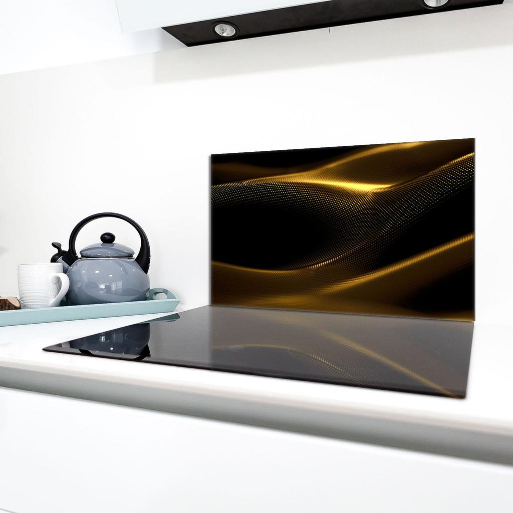 Glass Protective Stovetop Plate 90x52 Gold