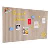 Grooved Felt Wall Sticker Stripes - No-Drill Decorative Panel for Classroom & Living Room.