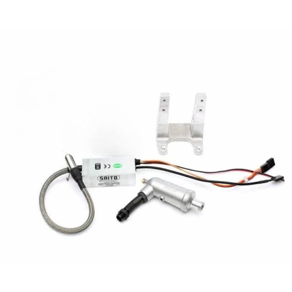 FG-11 Model Aircraft 11cc Four-stroke Engine Side Exhaust Remotely Controlled Fixed Wing Aircraft Metal Engine CDI Ignition