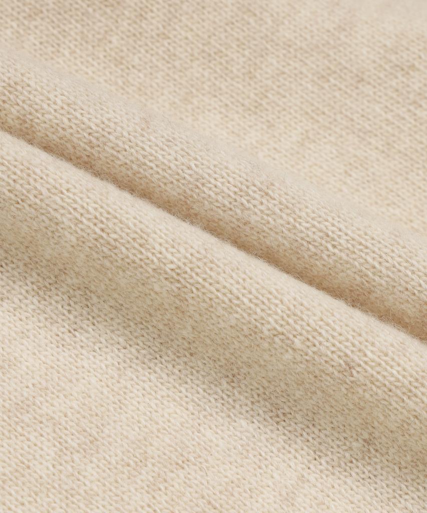 BROOKS BROTHERS Wool Solid Sweater (Ivory) (Bbwrmog402)