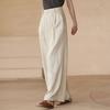 2026 Spring Slimming Women's Cotton Linen Wide-Leg Trousers - Casual Resort Style