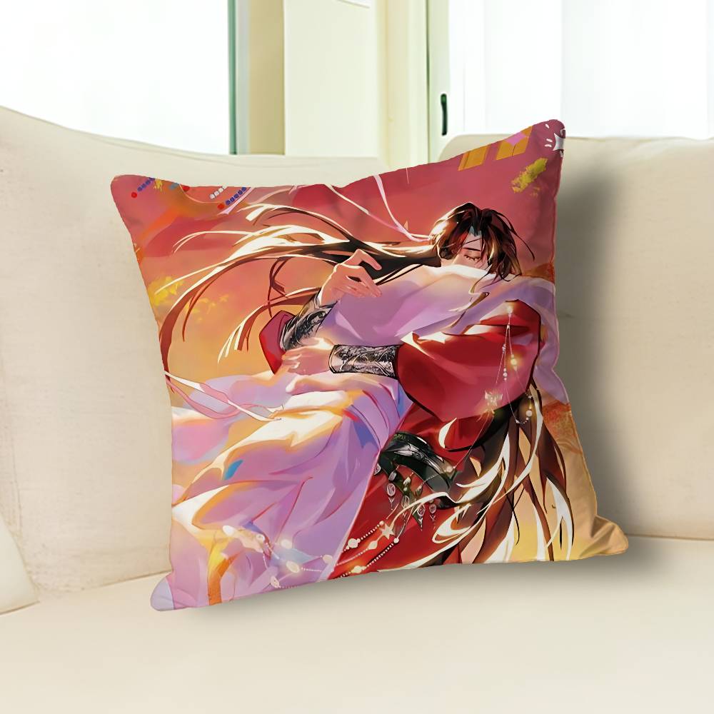 H-Heaven Officials Blessings Anime Celebrity Merchandise All-Match Printed Pillow Case Sofa Car Office Room Decoration Protector