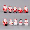 1Pc Christmas Santa Snowman Train Mini Figurine DIY Fairy Landscape Decoration