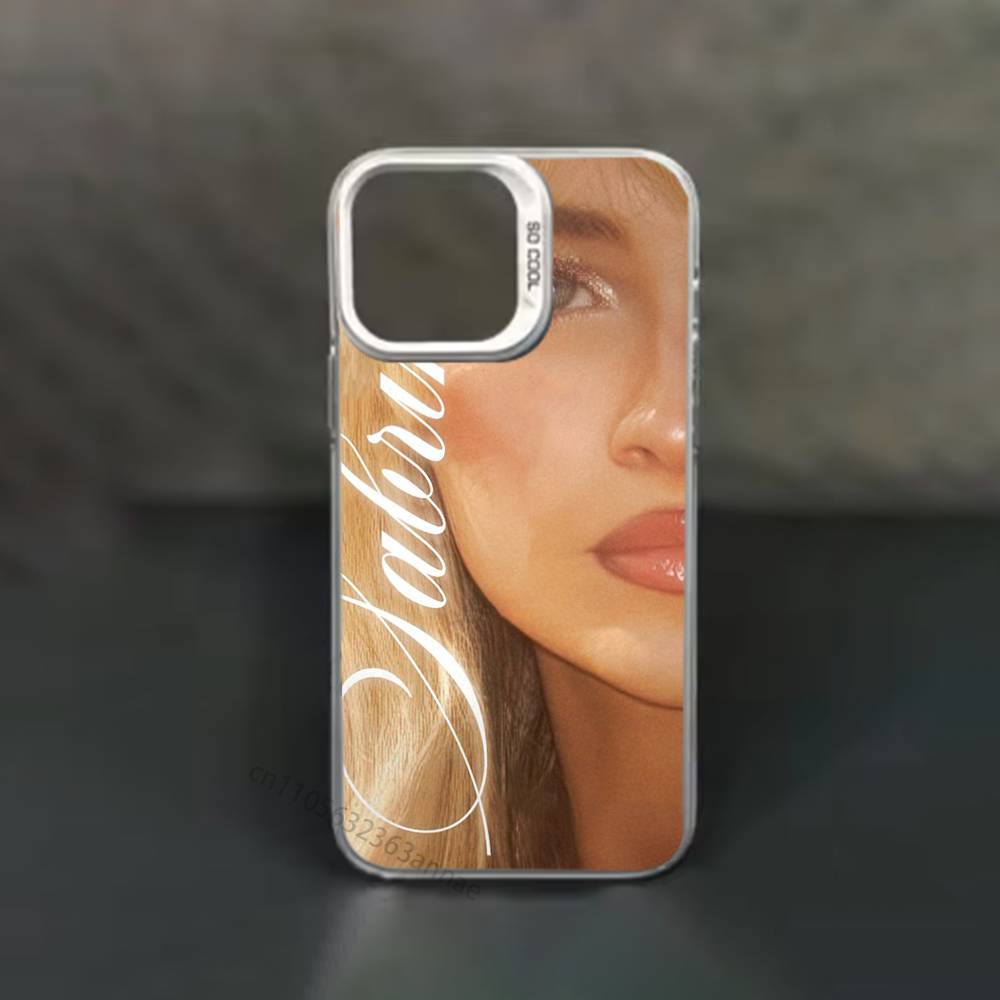 S-sabrina C-Carpenter Cartoon Phone Case for iPhone 15 16 Pro Max  Air SE 11 13 Pro 14 Plus 12 11Pro 15Pro Max 16e Cover