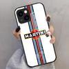 Racing M-Martini-ES Handyhülle Für IPhone 17 Pro Max 16 15 14 Pro Max 13 11 X Xs Xr 8 7Plus Glasabdeckung