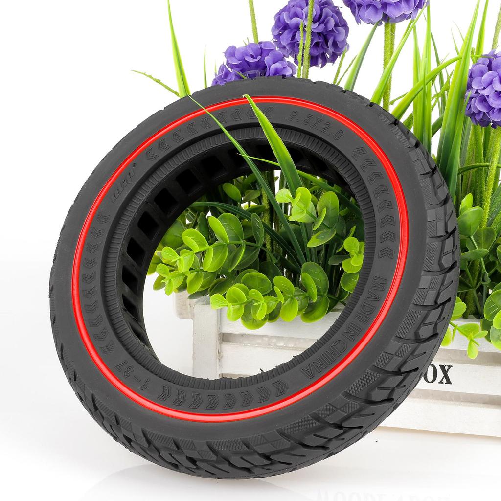 Ulip 9.5*2.0 solid tire with red circle for xiaomi and 8.5 inch scooters