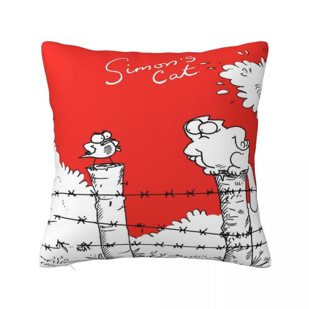 Home Decoration Simons Cartoon Cat Cats Pillowcases Stuff Pillow Covers Zippered Multi-Size