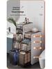 Luxury Bathroom Crevice Storage Rack Trolley - No Installation Required, Floor-Standing Cabinet.
