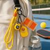 Soft Silicone Pickleball Paddle Keychain Detachable Buckle Dumbbells Keyring  Fitness Enthusiasts