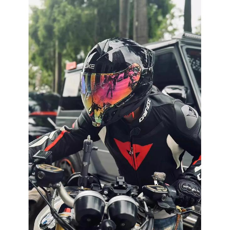 Drinking helmet, motorcycle helmet, uncovered helmet, men's and women's double mirrors, all-weather winter helmet, 3C and DOT do