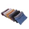 New men's velvet cold-proof neck cover, thickened warm scarf in autumn and winter, solid color versatile knitted scarf for women