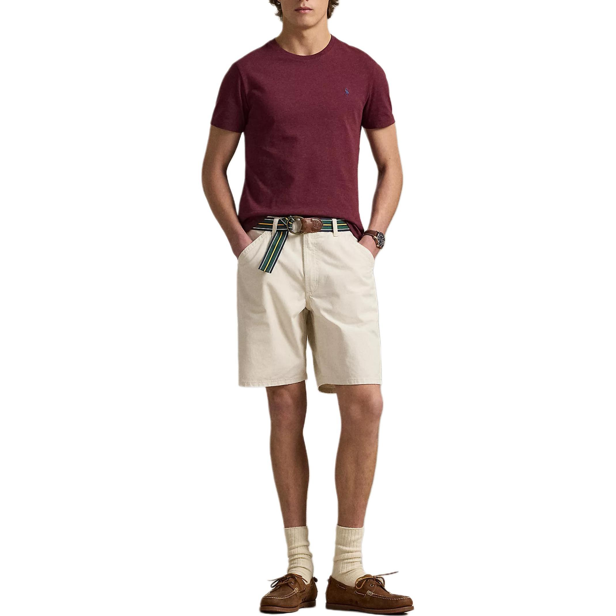 

Мужская футболка Polo Ralph Lauren с коротким рукавом, круглым вырезом и вышивкой в виде пони 710671426208 L