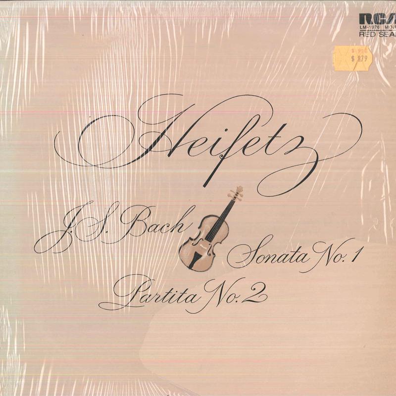 

LP Record JASCHA HEIFETZ - J S Bach Sonata No1 In G Minor For LM1976 RCA RED SEAL US Classical Used