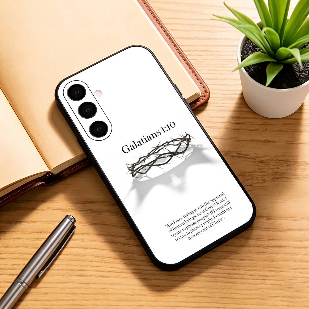 

Jesus Bible Verse Christian Phone Case For Samsung Galaxy A73,A72,A71,A70,A53,A52,A51,Others Soft Black Cover Samsung a40