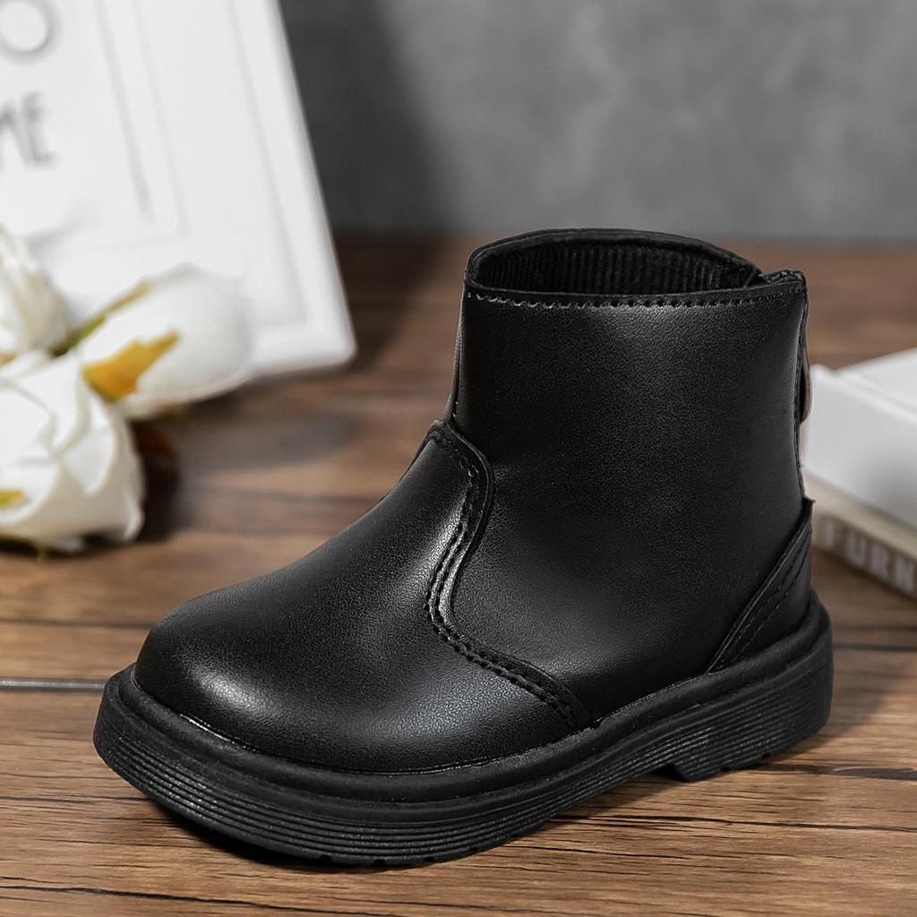 Fashion Girls' Leather Toddler & Baby Ankle Boots