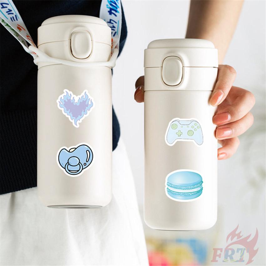 100 ks/sada Ins Modré VIBES Umění Mini Mazlíčci Psi Samolepky DIY Módní Obtisky Samolepky