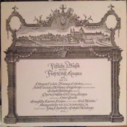 

LP Record HILDEGARD HEICHELE MARIANNE HOFWE Festliche Musik Aus Dem Frststift 6621868012 Musica Bavarica 1979 Germany Classical Used