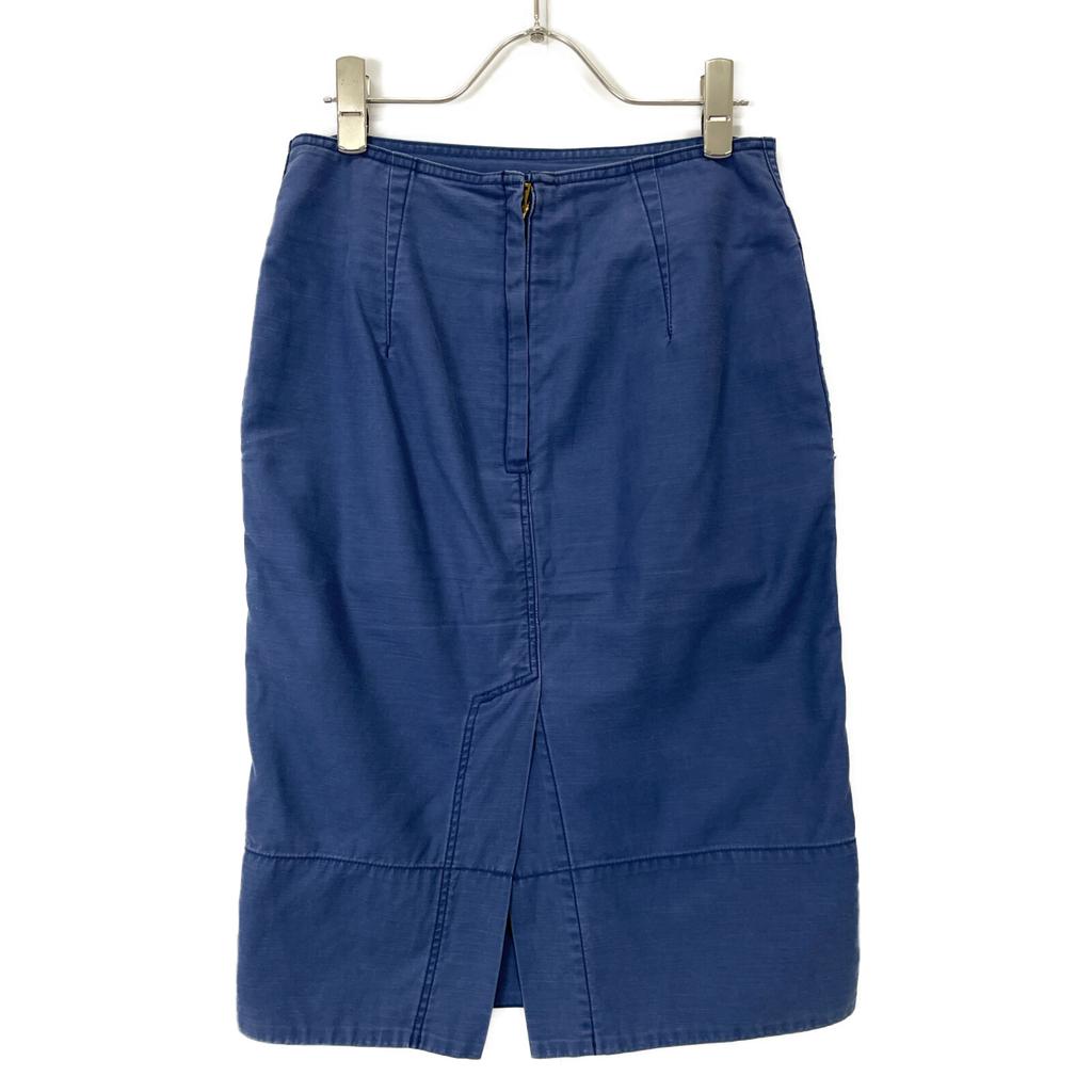 MADISON BLUE MB999-6701 SOFIE BACK SATIN TIGHT SKIRT Skirt XS blueUsed