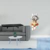 Rustic Astronaut Wood Storage Tray Decorative Statue Serving Bowl Multi Use Home Decoration Space