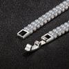 925 Sterling Silver Square AAA Zircon Bracelet Fashion Jewelry