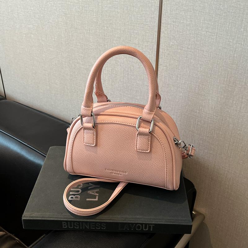 Nischen-Tasche Damen 2025 neu tragbare Bowlingtasche, High-End-Feeling Schulter-Crossbody-Kissen-Tasche mit großem Fassungsvermögen