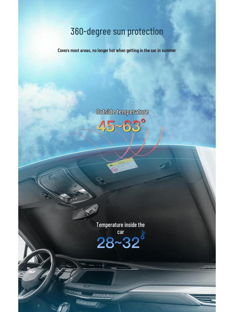 XPeng P7/P7i, G6, G9, G3, Mona M03 Frame-Type Car Front Windshield Sunshade