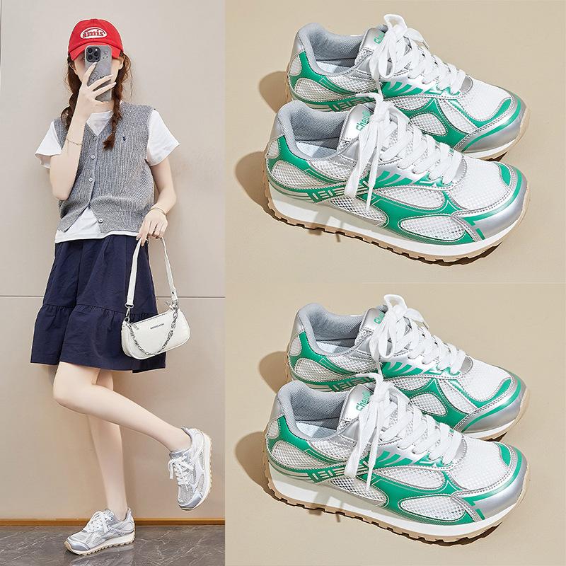 New Dad Shoes for Women Summer Student Sports Running Casual Shoes Mesh Breathable