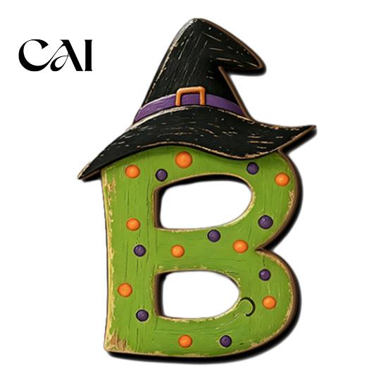 Autumn Theme Home Ornament Halloween Wooden Ornament, Retro Solid Ghost/Letter/Pumpkin Sign, Tabletop Vintage Table Centerpieces Centerpiece