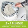 10Pcs 2/4/5 Gallon Mylar Zipper Bags Food Storage 12 Mil Thick Mylar Bags With Oxygen Absorbers 2000Cc Ziplock Resealable Bags Quality