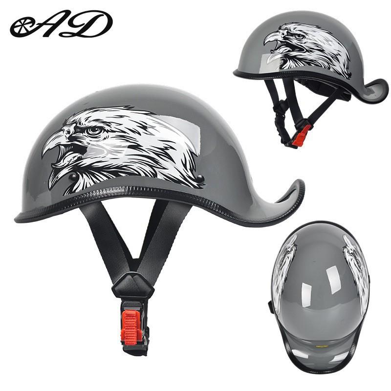 

Electric Motorcycle Helmet Retro Half Unisex American Scoop Locomotive Cocked XL code 59-60CM