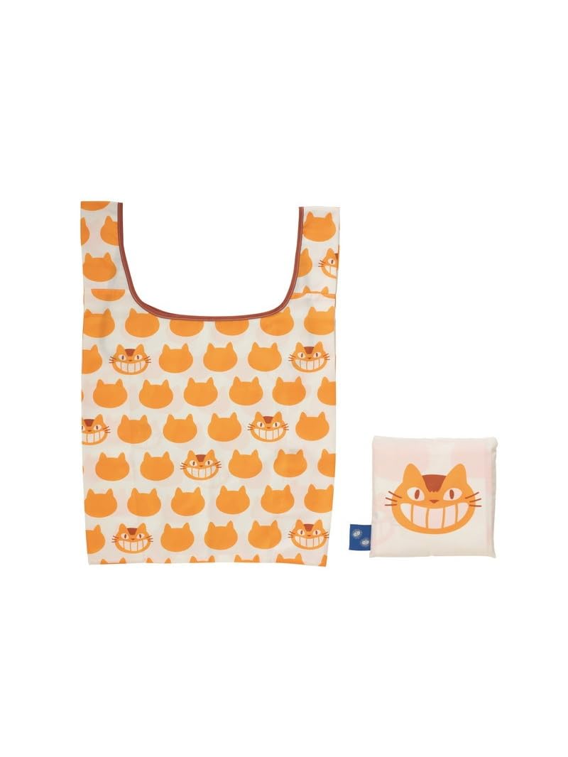 

Totoro Marushin My Neighbor Cat Bus Pattern Eco Bag with Storage Pouch, Yellow