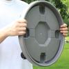 Universal Rolling Tray: Thickened Round Plastic Base with Removable Support for Potted Plants