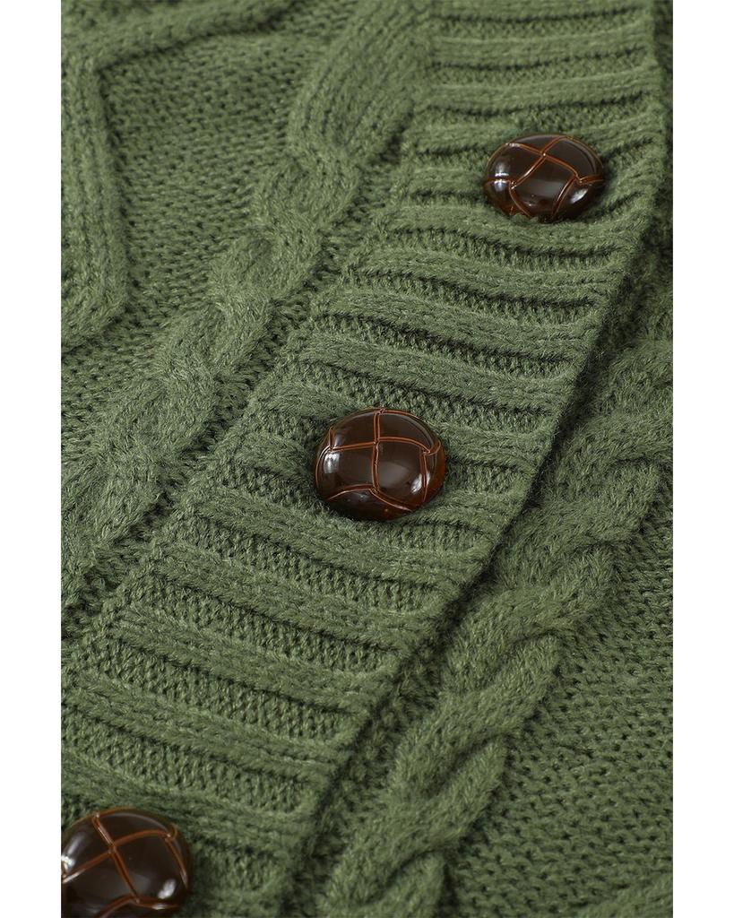 Azura Exchange Button Closure Cardigan with Front Pocket